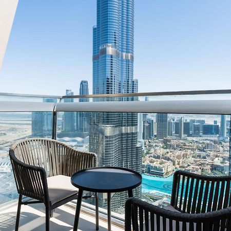 Ferienwohnung Vacay Lettings - Burj Vista High Floor Burj Khalifa & Fountain View Dubai Exterior foto