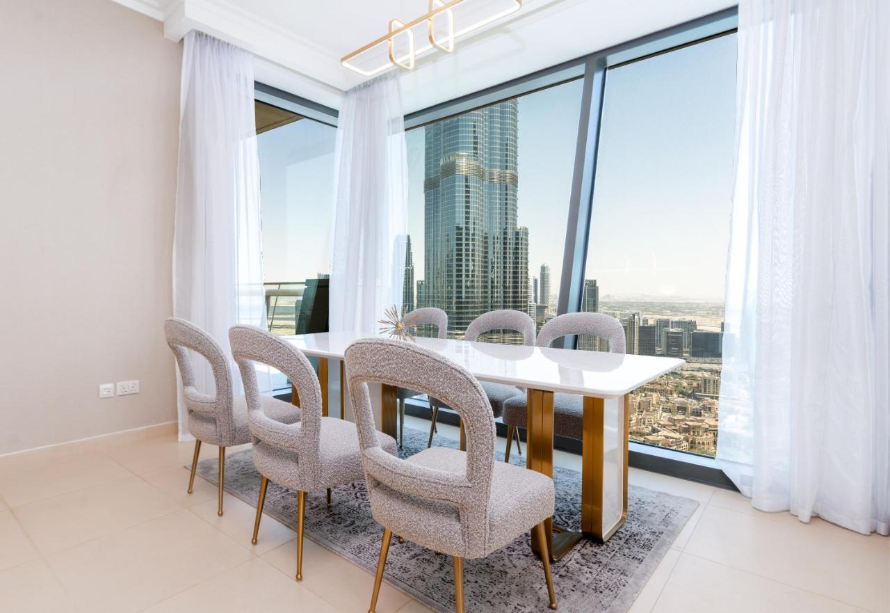Ferienwohnung Vacay Lettings - Burj Vista High Floor Burj Khalifa & Fountain View Dubai Exterior foto