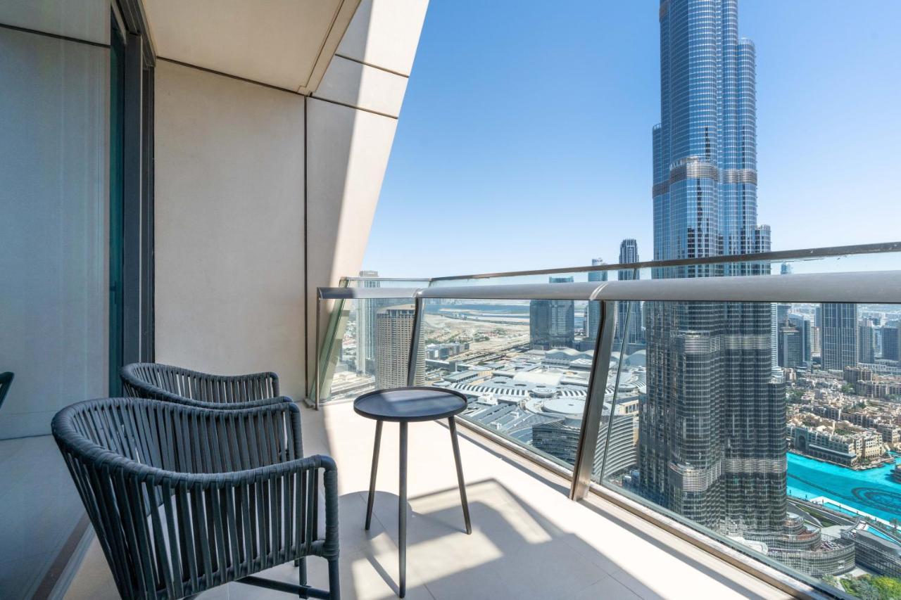 Ferienwohnung Vacay Lettings - Burj Vista High Floor Burj Khalifa & Fountain View Dubai Exterior foto