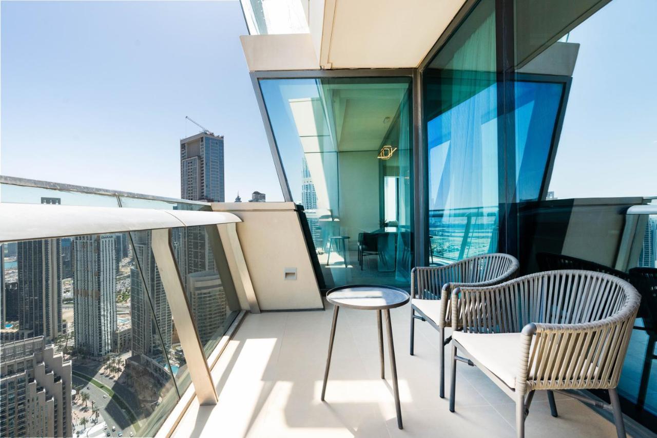 Ferienwohnung Vacay Lettings - Burj Vista High Floor Burj Khalifa & Fountain View Dubai Exterior foto