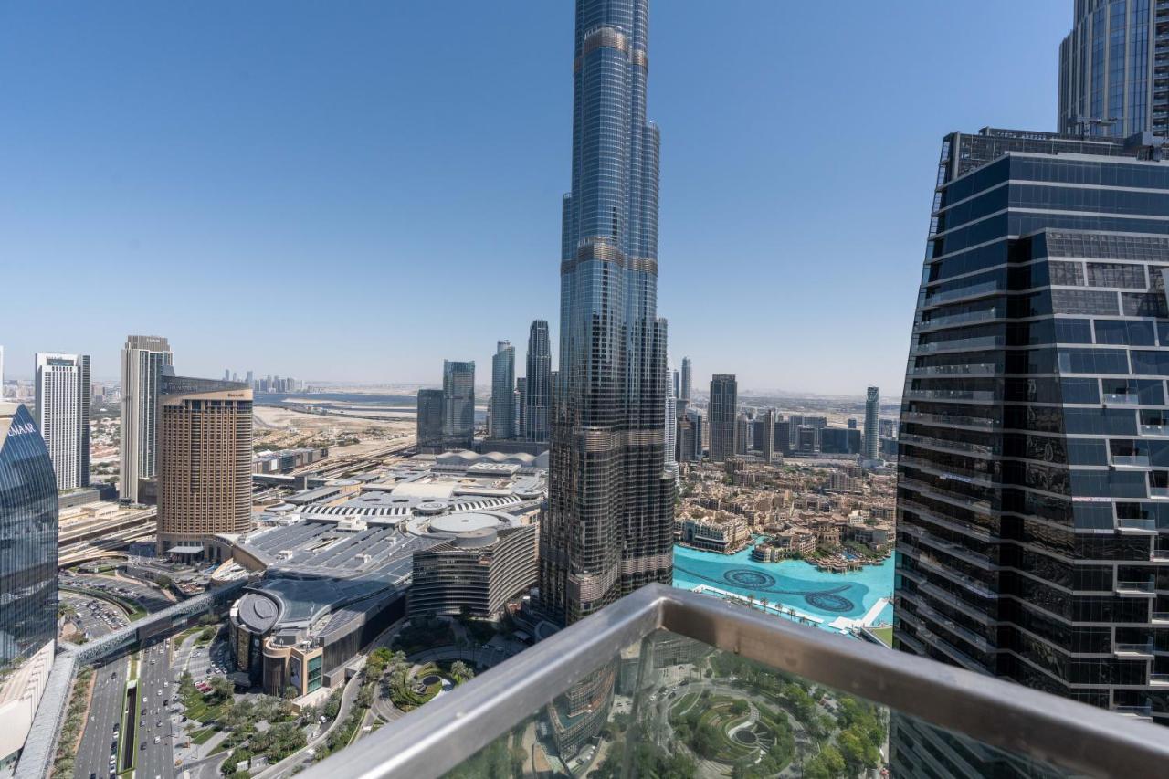 Ferienwohnung Vacay Lettings - Burj Vista High Floor Burj Khalifa & Fountain View Dubai Exterior foto