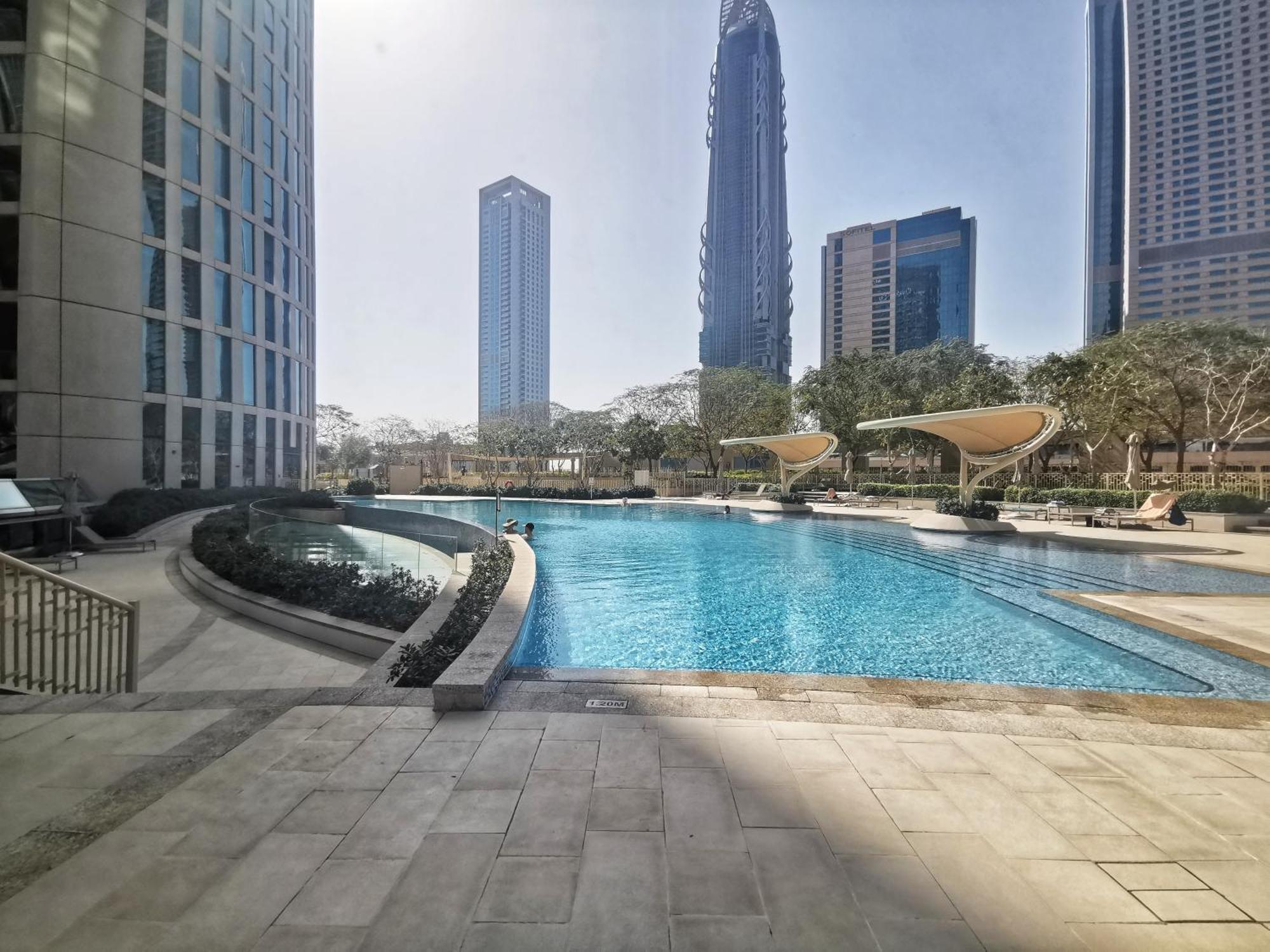 Ferienwohnung Vacay Lettings - Burj Vista High Floor Burj Khalifa & Fountain View Dubai Exterior foto