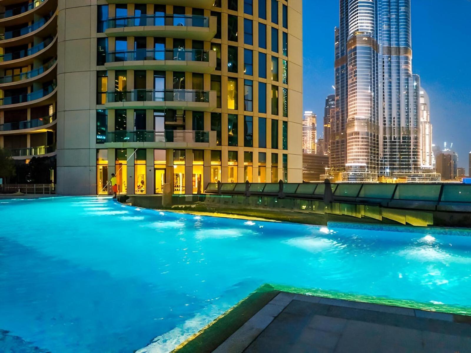 Ferienwohnung Vacay Lettings - Burj Vista High Floor Burj Khalifa & Fountain View Dubai Exterior foto